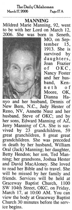 Manning Family History - Person Page 1